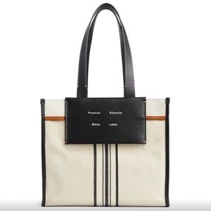 Proenza Schouler Black and Cream Tote Bag